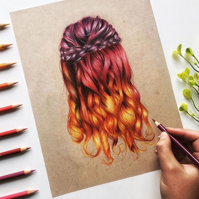 20 Hair Drawings in 2020 Strathmore Artist Papers